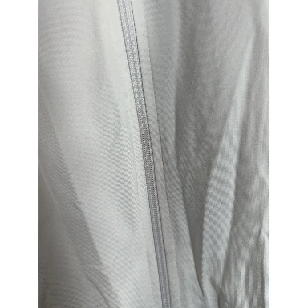 Studio by Energy Zone Jacket Womens 2XL White Full Zip Lightweight Activewear